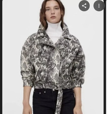 MODERNE ZARA SNAKE BIKER JACKE
