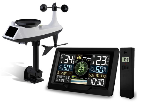 Wetterstation mit wind und - wind-,