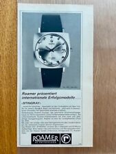 Roamer Stingray Ref. 250 Original 1967 Vintage Watch Ad Werbung Reklame