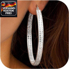 Edelstahl Große Band Ohrringe