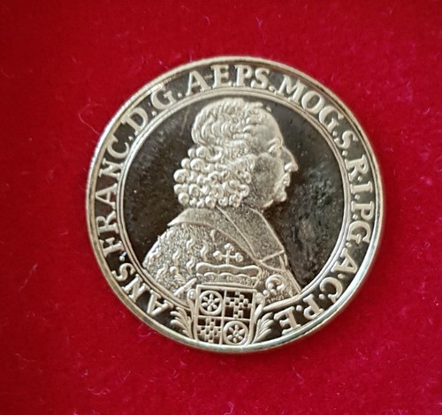Medaille taler mainz 1679 gold - mainz,