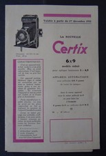 CERTOTROP Werbekatalog CERTIX