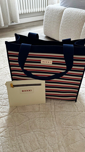 Marni tote tasche gestreift - marni,