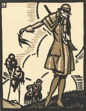 MODE - Gazette du Bon Ton - Remords - Maurice Leroy, Jagdsport - Pochoir 1920