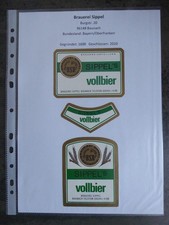 Bieretiketten, Bayern, Baunach, Brauerei Sippel