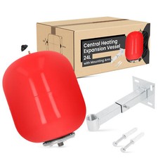 Heizung Ausdehnungsgefäß Druckbehälter Druckkessel 24l Überdruckventil Halterung