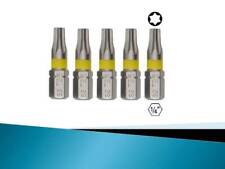 5er Set Torx Bits T10 T15 T20 T25 T27 T30 T40 S2 Stahl Bit-Satz Schraubendreher