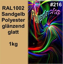 PULVERLACK 1kg Beschichtungspulver Pulverbeschichtung Lackpulver RAL1002 gelb