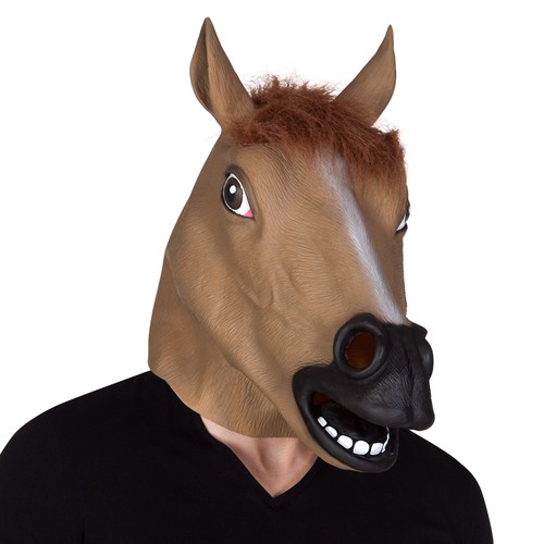 Latex kopfmaske pferd - latex,