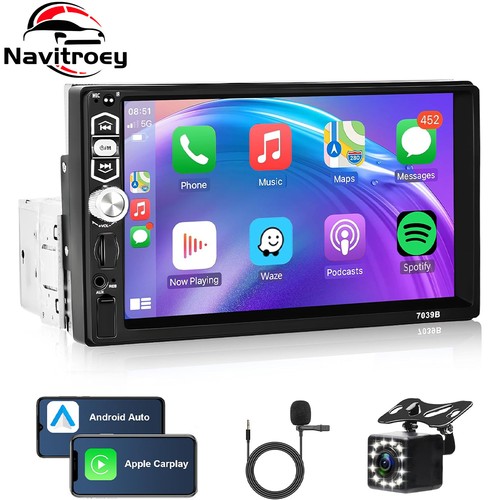 Single 1din autoradio apple - 7",