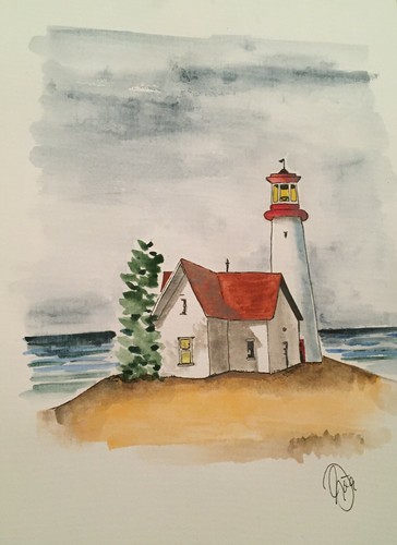 Original aquarell - original,