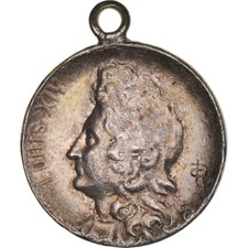 [#186032] Frankreich, Medaille, Louis XIV Le Grand, History, SS, Silvered bronze