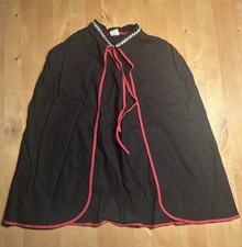 Cape Halloween Vampir Zorro Kostüm Party Schwarz Kinder Größe 116 