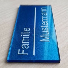 Namensschild Briefkastenschild