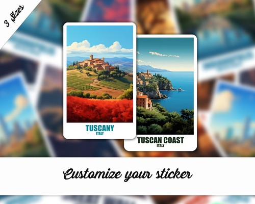 Toskana aufkleber italien - toskana,