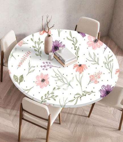 Tischdecke abwaschbar rund - tischdecke,