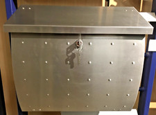 HEIBI Briefkasten, silber, Krosix, Edelstahl, NEU, OVP