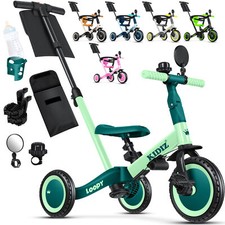 KIDIZ® Kinder Laufrad 6in1 Lauflernrad Dreirad Loopy Lauffahrrad 1 bis 5 Jahre