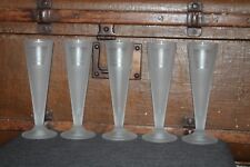 5 Gläser Bellini Canella Flötengläser Stielglas cl. 10 Milchglas Rauchglas