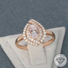Wert 2450 € Brillant Morganit Ring 750 18 Karat Rose Gold xxyy