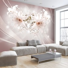 Blumen Lilien 3D Effekt VLIES