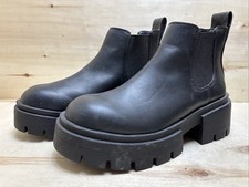 H&M DAMEN CHELSEA PLATEAU STIEFEL STIEFELETTEN ANKLE BOOTS Gr:38 UK:5 SCHWARZ