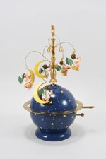 Q11O25- Wendt+Kühn Holz Spieluhr Weltkugel Erzgebirge