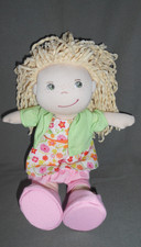 HABA PUPPE STOFFPUPPE  MÄDCHEN  28 CM  BLONDE HAARE MIT KLEIDUNG