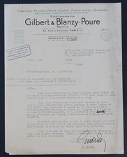 Rechnung PARIS 1952 FEDERN