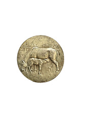 Bayern versilberte Br-Medaille (1908) Pferdezucht Prämierung Pferdemarkt München