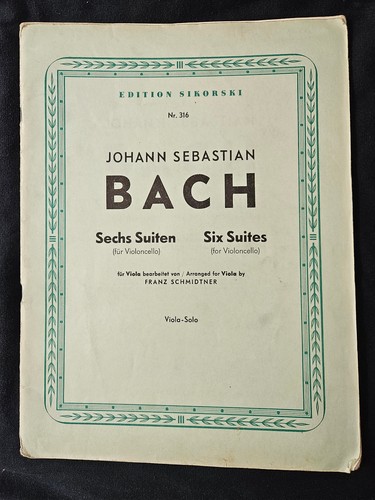 Viola bach sechs - sechs, für
