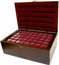 Holz Münzkassette Münzkoffer