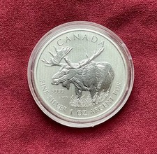 1 Unze Silber Kanada Wildlife Elch - Jahr 2012 - 31,1 g Feinsilber in Kapsel 