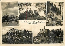 Ranis thüringen burg - ak,