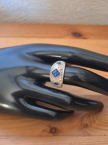 Vintage ring blaue steine - ring,
