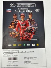 moto gp ticket Sachsenring 2024, Tribüne T2 nach Start & Ziel, Fr-So