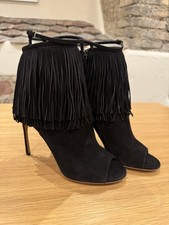 Miu Miu Ankle Boots Fransen