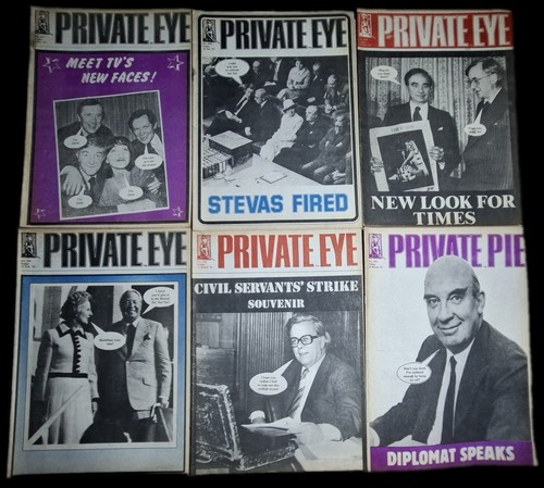Private eye magazine bundle - private, x6