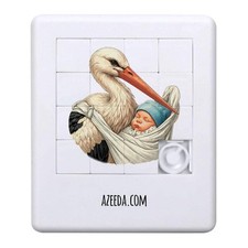 Schiebepuzzle "Storch mit