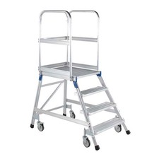 Zarges Podestleiter fahrbar