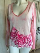 Heldmann Oberteil Shirt Top Tunika Gr L 38 40 Hippie Boho Rosa Ungetragen Batik