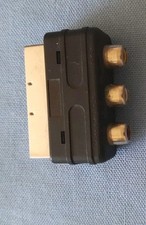 Clinch Anschluss auf Scart Adapter, OUT, 3x Cinch Buchse zu Scart Stecker