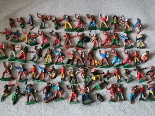 Alte gummi figuren indianer - alte,