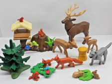 Tiere im Wald Reh Hirsch Hase