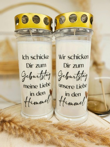 Grabkerze geburtstag - grabkerze, 'geburtstag'