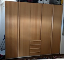 Ikea Pax Kleiderschrank 100+50+100 cm Korpus Birke mit Fronten Midsund Buche