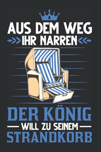 Strandkorb notizbuch könig - strandkorb,
