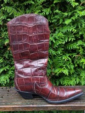 Mezcalero Damen Cowboystiefel Gr.37 Kroko Optik  Western Boots Westernstiefel