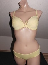 Gelbes H & M Aqua Loca Bikini Set in Größe 75 D Slip in Größe 36