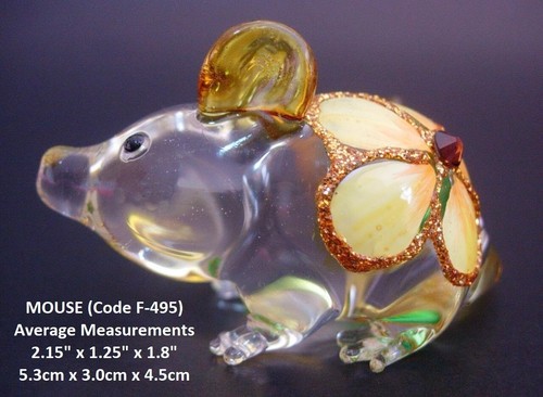 Schöne florale glasmaus ratte - schöne,